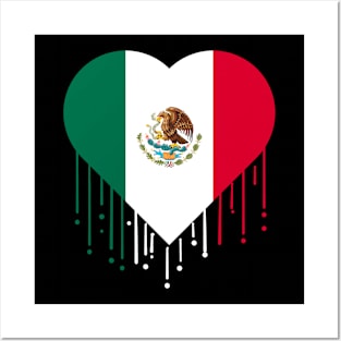 Mexican Flag Mexico Hispanic Posters and Art